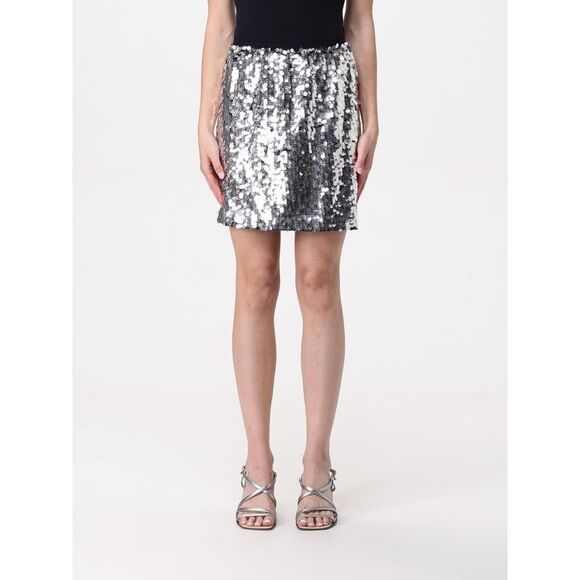 Pinko Skirt Woman Silver